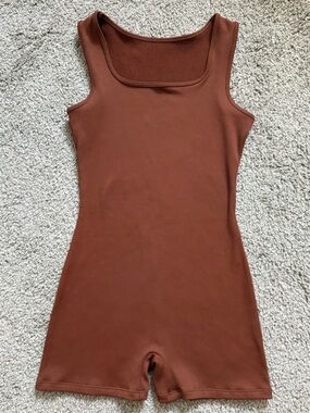 wild fable Ribbed Knit Jumpsuit in Rust